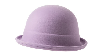 Fototapeta premium Elegant lavender cloche hat isolated PNG, vintage style headwear for women fashion and special occasions on transparent background