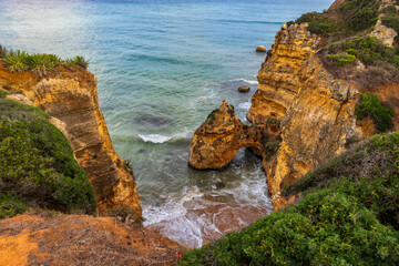 Algarve Coast Dramatic Landscape In Portugal © Artur Bogacki