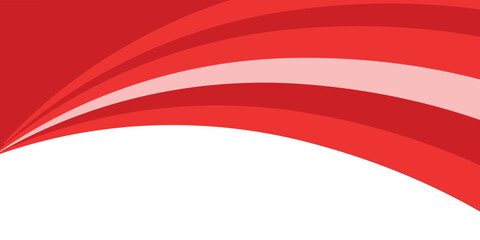 Red Wave on White Background. EPS 10