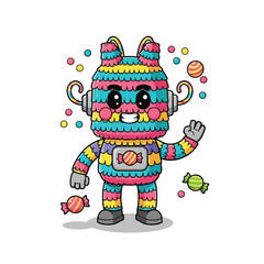 Fototapeta premium Colorful Candy Monster Character