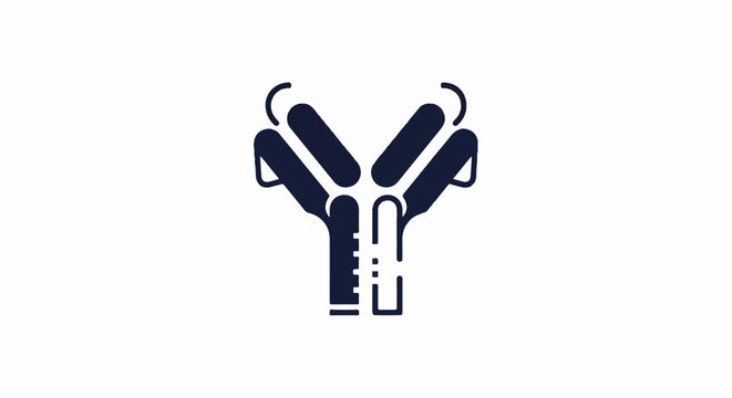 Stylized icon of an antibody molecule, representing a Y-shaped protein structure