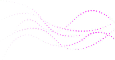 ピンク色の曲線のある点線 © TECHD