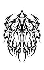 Fototapeta premium Tribal sigilism tattoo design