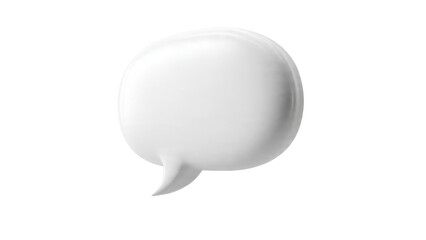 Blank white speech bubble design element