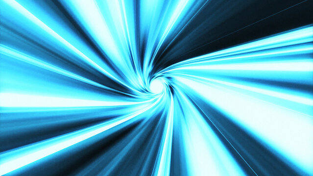 Hyperspeed Light Streaks Tunnel Loop Background &ndash; Sci Fi Multi Format
