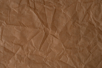 crumpled brown paper