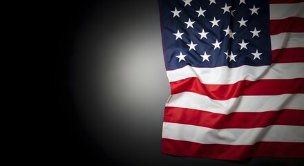Fototapeta premium Memorial day tribute honoring fallen heroes with american flag symbolism