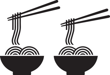 Set of 6 black botanical leaf silhouettes on a white background, a simple and elegant design element