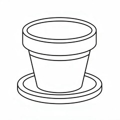flowerpot sketch 