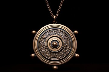 Ornate mandala pendant representing spiritual protection and harmony