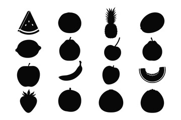 set of black and white icons