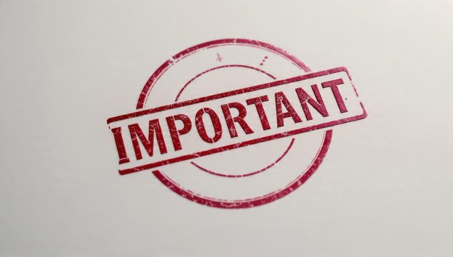 Important Stamp on Paper