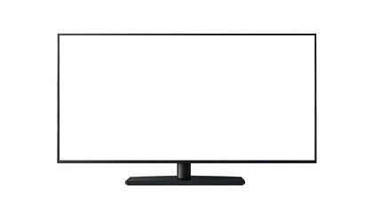 Modern smart tv screen template with transparent display