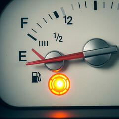 Naklejka premium speedometer on a white background
