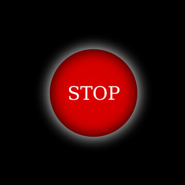 Bouton "stop" rouge