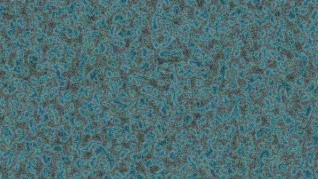 Aerial view of intricate topography with motion graphics and abstract patterns in a 4K resolution video