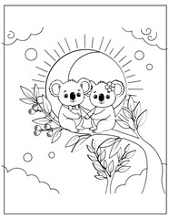 Cuddle Cuties Bedtime Cozy Coloring Pages