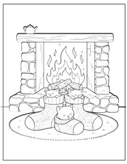 Cozy Winter Cuddle Cuties Coloring Printables