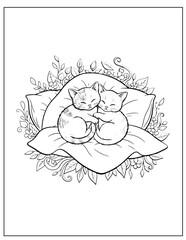 Cuddle Cuties Coloring Pages for Stress Relief