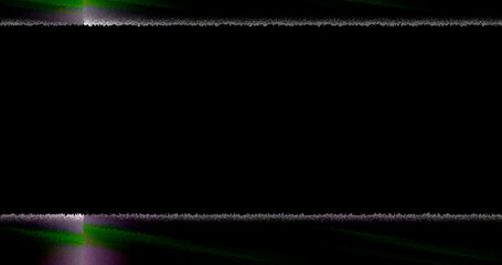 Vibrant light trails on black background with dynamic colors © ibna