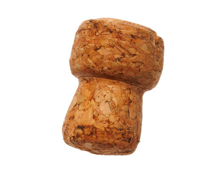 A champagne cork stopper isolated on a transparent background