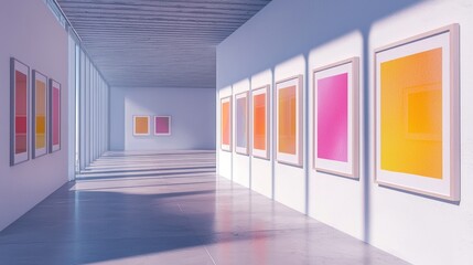 Empty gallery interior