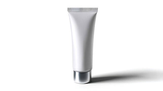 A blank tube of cosmetic cream, ready for your branding. This product is perfect for showcasing your skincare or beauty products.