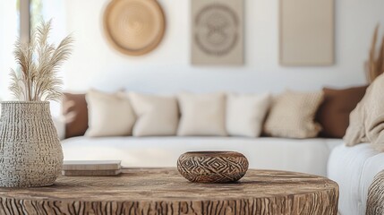 Bohemian living room interior