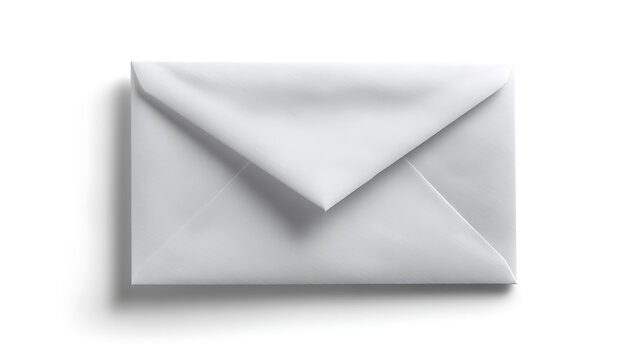 A pristine white envelope, conveying a message of anticipation, lying flat