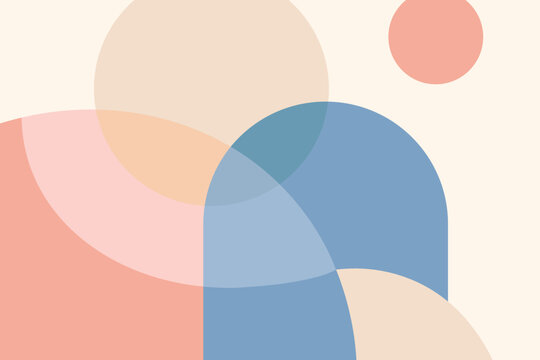Vector abstract creative background in minimal trendy style.