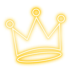 golden crown icon png transparent background design, glowing gold crown symbol png transparent background, royal crown icon png transparent background design