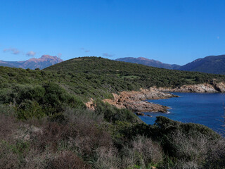 Fototapeta premium Corse - Randonnée - Tour d'Omigna