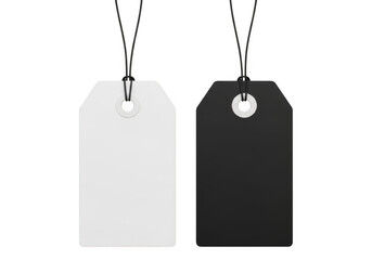 Product branding presentation blank hanging tag mockup retail packaging