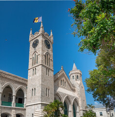 Fototapeta premium Clock tower of the Parliament Buildings, Bridgetown, Barbados