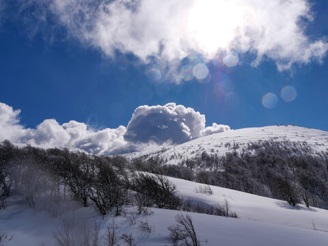 Corse - Val d'Ese - Randonn&eacute;e neige