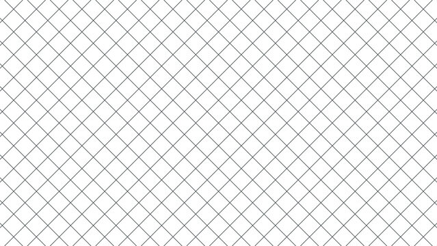 Geometric pattern of a subtle gray diamond grid on a clean white background.