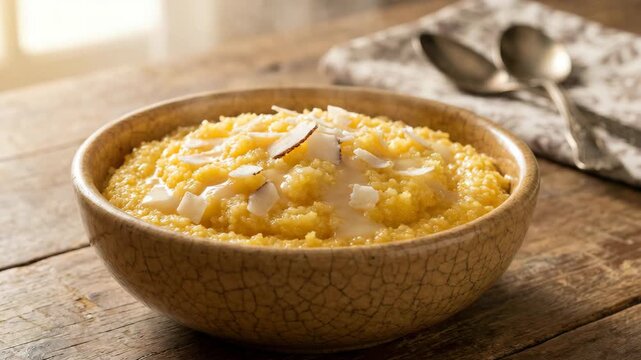 brazilian cuscuz doce dessert made with tapioca video