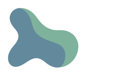 Fototapeta premium Abstract Organic Shape Flowing Design