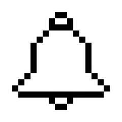 Fototapeta premium A 16x16 Bell Line Icon Pixel Art