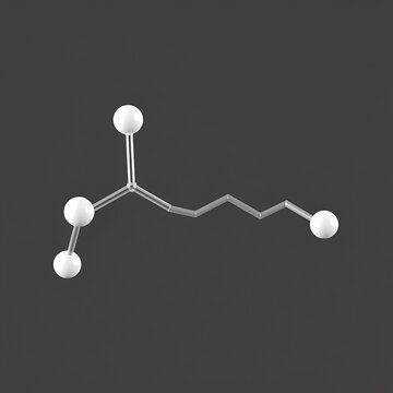 naproxen molecule, structural chemical formula, ball-and-stick model, isolated image anti-inflammatory drug