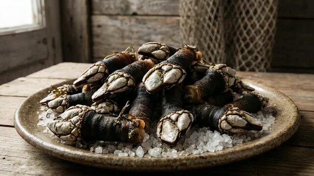 goose neck, galician barnacles, portuguese food