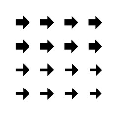 Arrows set of 100 black icons. Arrow icon. Arrow vector collection. Arrow. Cursor. Modern simple arrows. Vector illustration.
