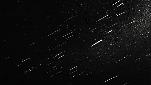 Abstract white light streaks on a dark cosmic background for a futuristic overlay effect