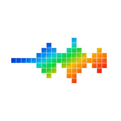 Obraz premium Abstract Soundwave Visualization
