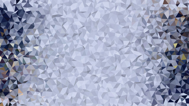 Abstract metal background with a blue texture featuring a macro crystal pattern and cold ice surface details resembling gray marble stone