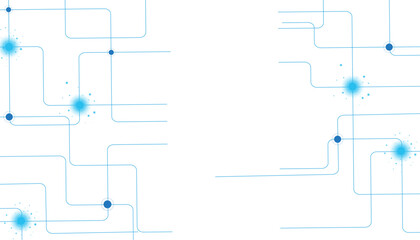 Vector abstract futuristic technology with geometric with crossed lines and dots.