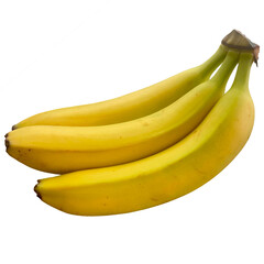 Banana isolated on white background. Banana isolated clipping path. Banana macro studio photo.