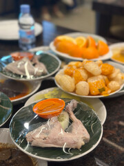 Plated Padang Dishes on Plate