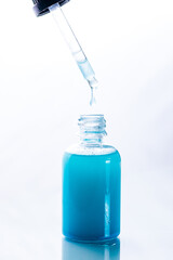 Copper peptides GHK-Cu skin repairing molecules. Anti aging and antioxidant care for skin. Wellness...