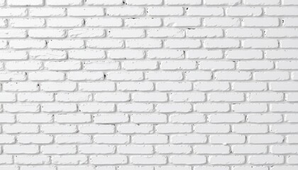 White Painted Brick Wall Background with Smooth Texture Perfect for Modern Design and Minimalist Decor Projects